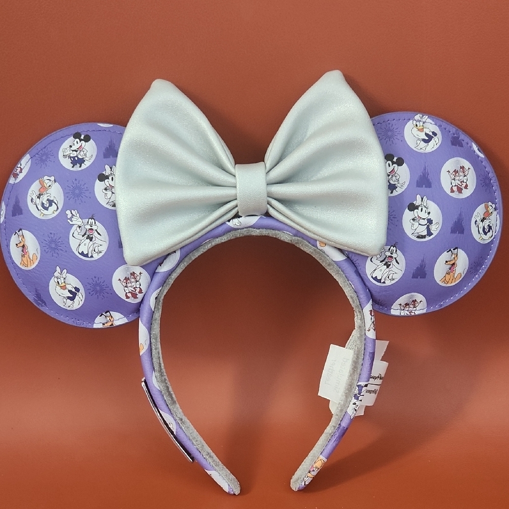 NWT! Disney100 Loungefly Backpack With Matching Ears - Picture 9 of 11